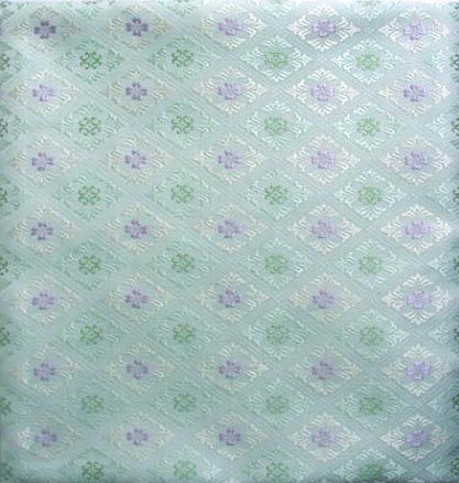 出帛紗浅葱地花勝見菱文錦