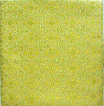 出帛紗黄地花勝見菱文錦