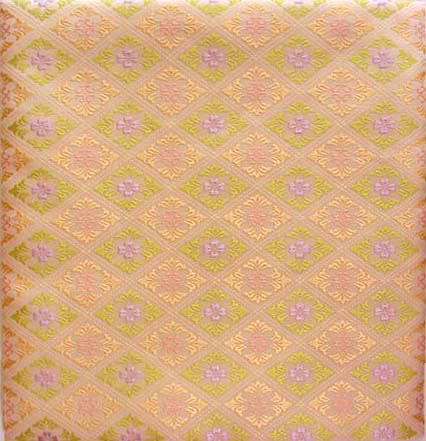 出帛紗山吹地花勝見菱文錦