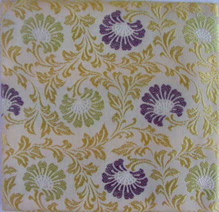 古帛紗金茶地宝想華文錦